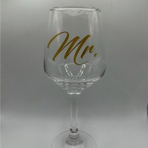 'Mr.' Wine Glass - Wedding Anniversary Festive - NEW